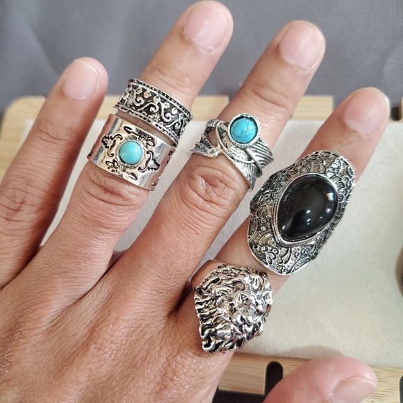 5 Pcs Rings - Picture 5 of 6